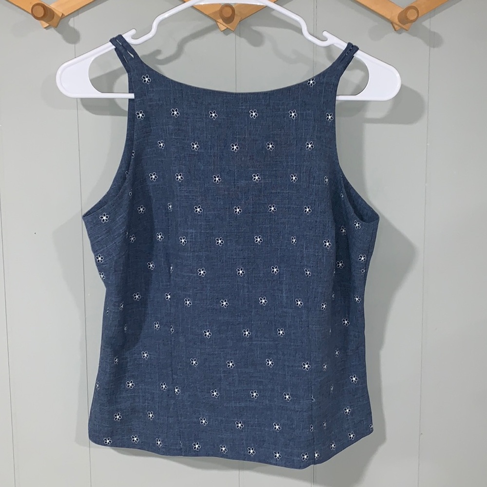 Vintage Byer Too! Daisy Floral Print Tank Top Size 9